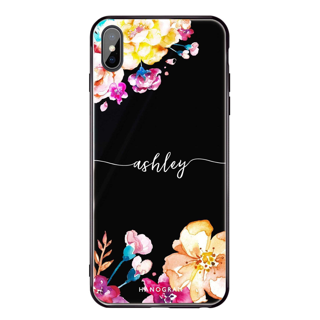 Art of Flowers iPhone X Glass Case