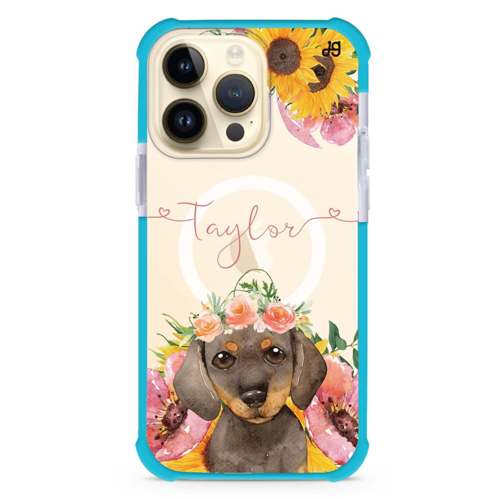 Sunflower Puppy MagSafe Compatible Ultra Shockproof Case