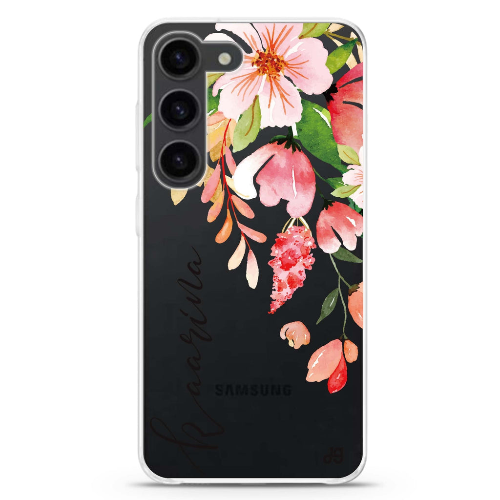 Watercolor Blossom Ultra Clear Case for Galaxy S23