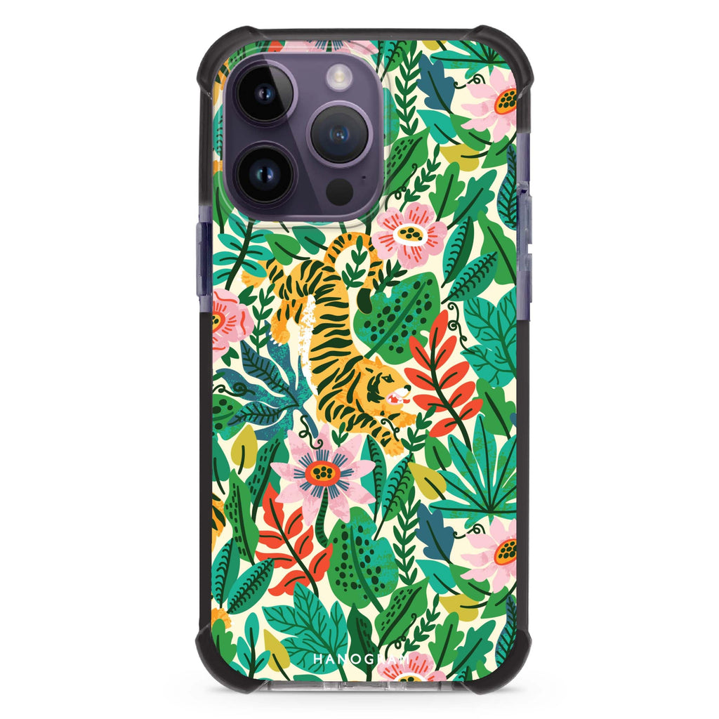 Tiger & Floral MagSafe Compatible Ultra Shockproof Case