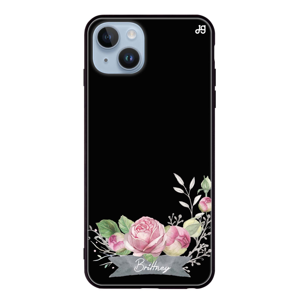 Ribbon & Floral iPhone 14 Plus Glass Case