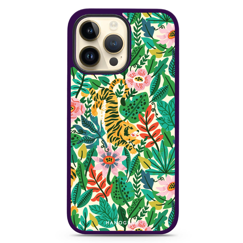 Tiger & Floral Impact Guard Bumper Case