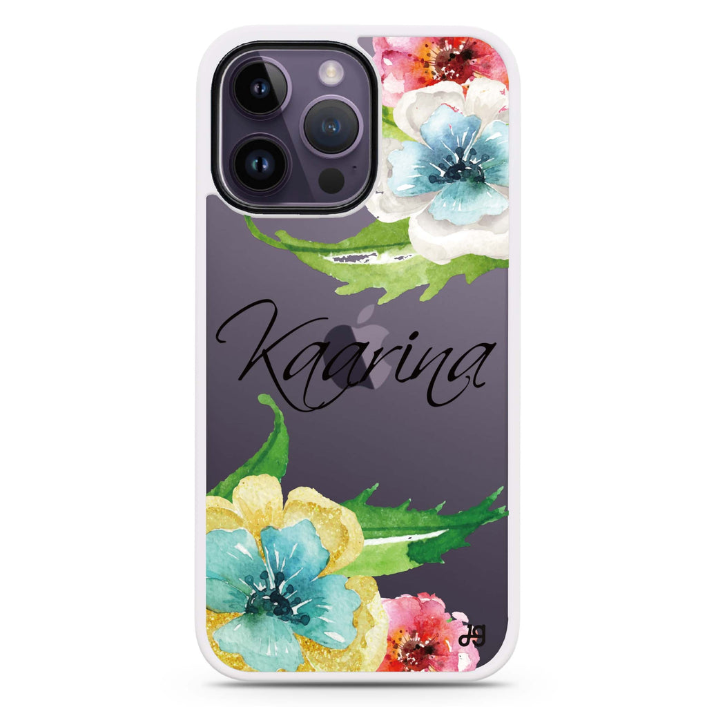 Golden and White Anemones Impact Guard Bumper Case
