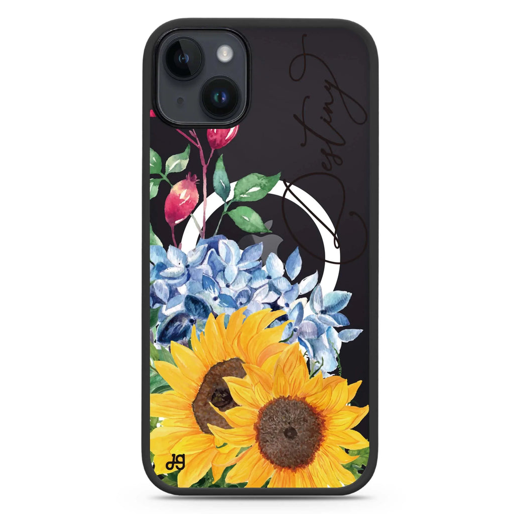 Blooming Sunflower iPhone 14 Plus MagSafe Compatible Impact Guard Bumper Case