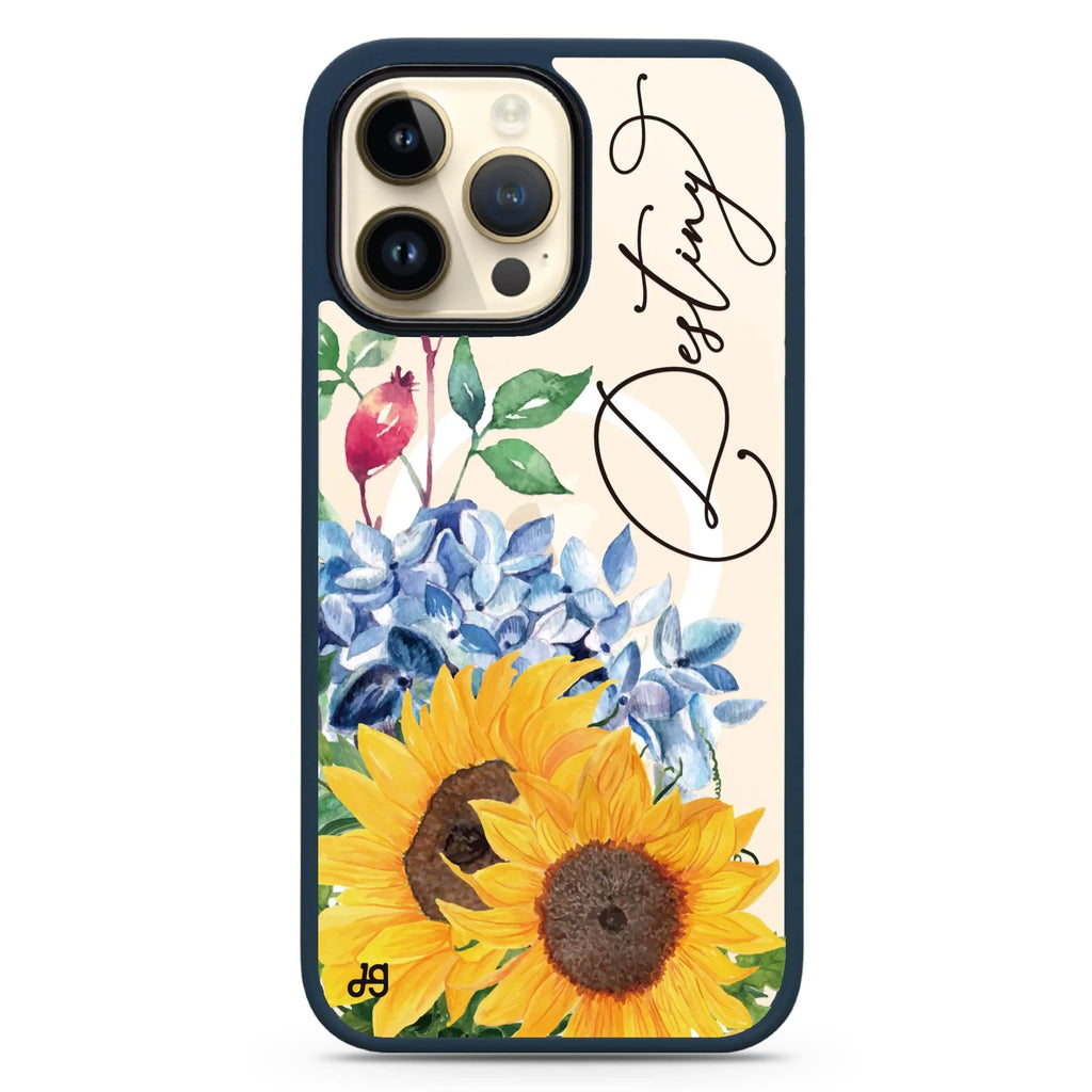 Blooming Sunflower MagSafe Compatible Impact Guard Bumper Case