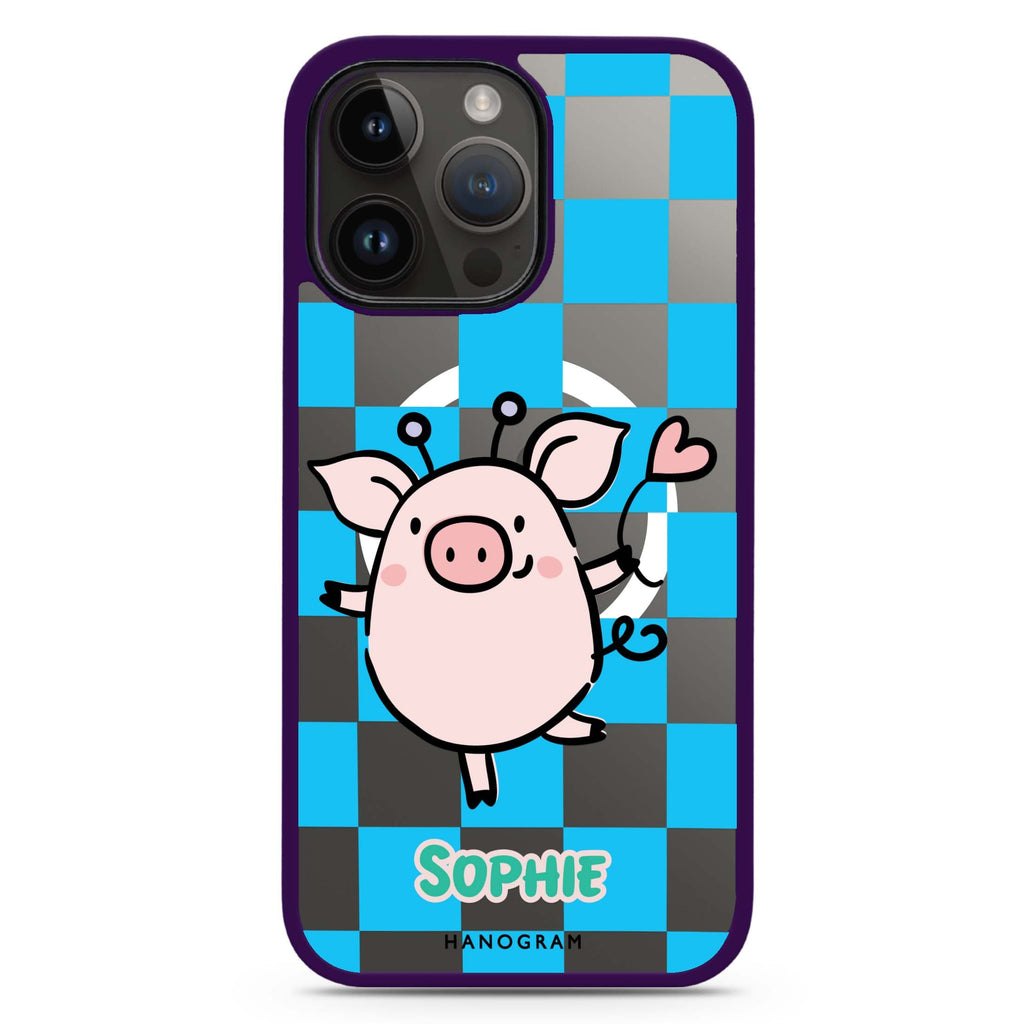 Happy Pig iPhone 14 Pro Max MagSafe Compatible Impact Guard Bumper Case