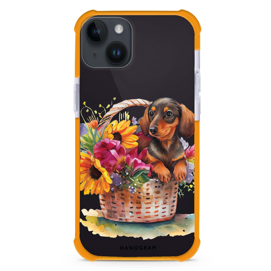 Floral & Dog iPhone 13 Ultra Shockproof Case