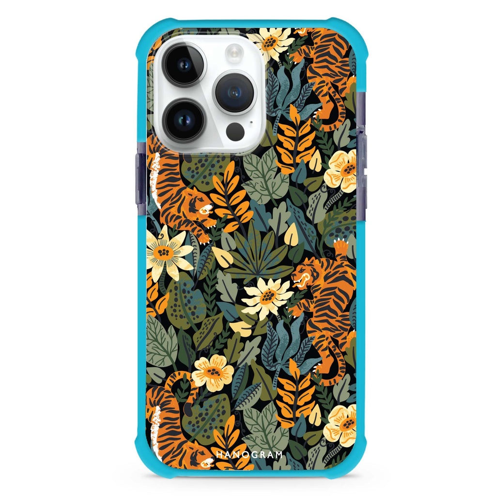 Tiger & Floral MagSafe Compatible Ultra Shockproof Case