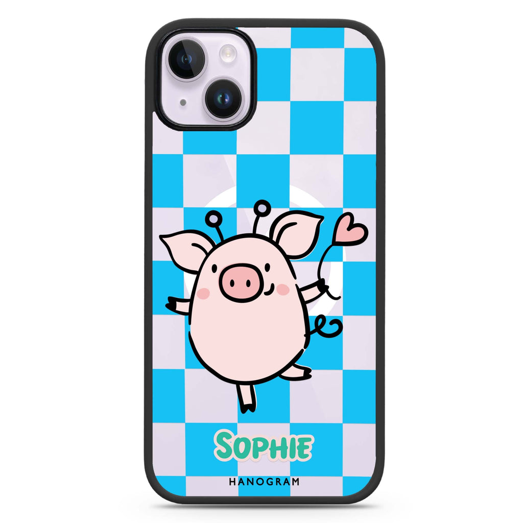 Happy Pig iPhone 14 Plus MagSafe Compatible Impact Guard Bumper Case