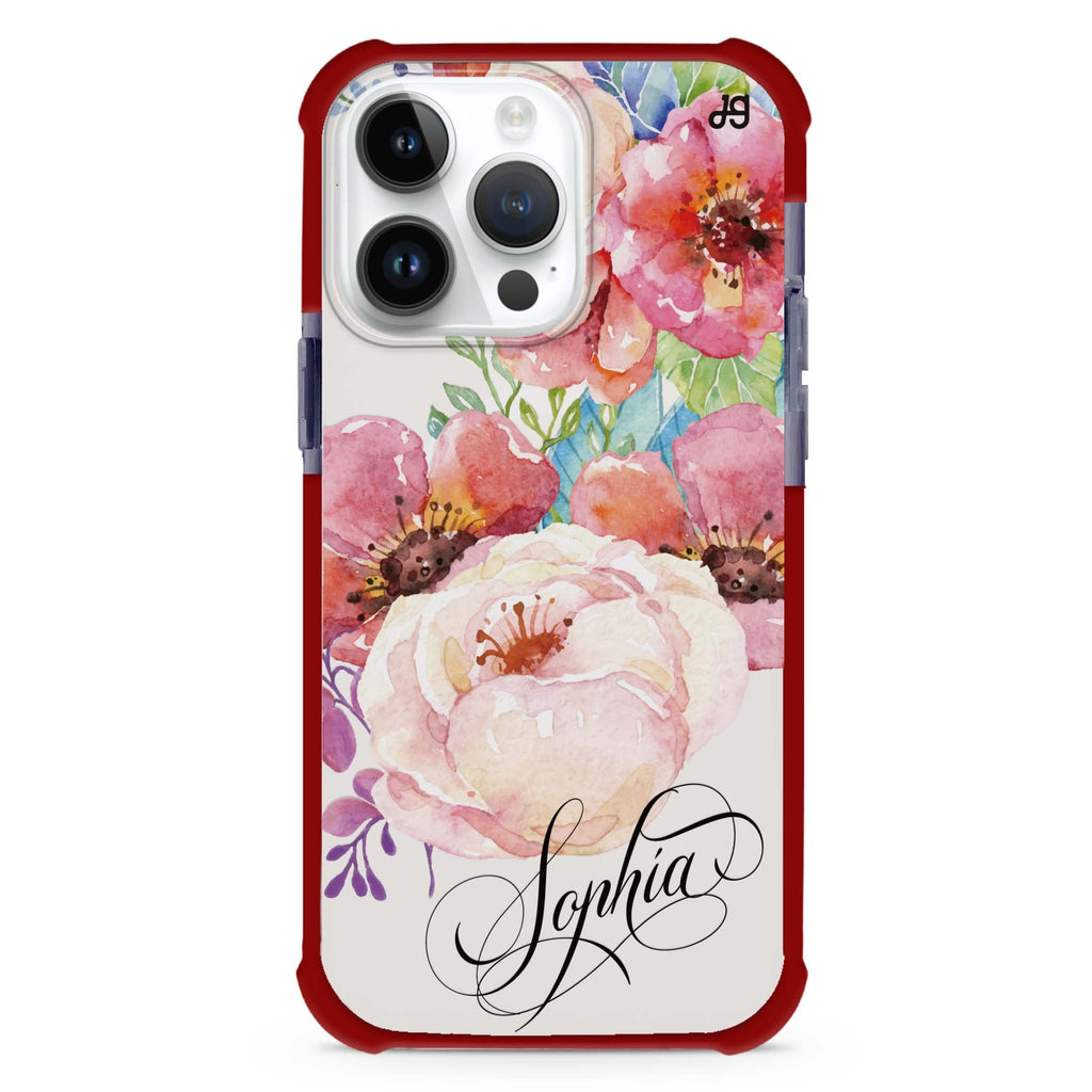 Awakening Watercolor Flowers MagSafe Compatible Ultra Shockproof Case