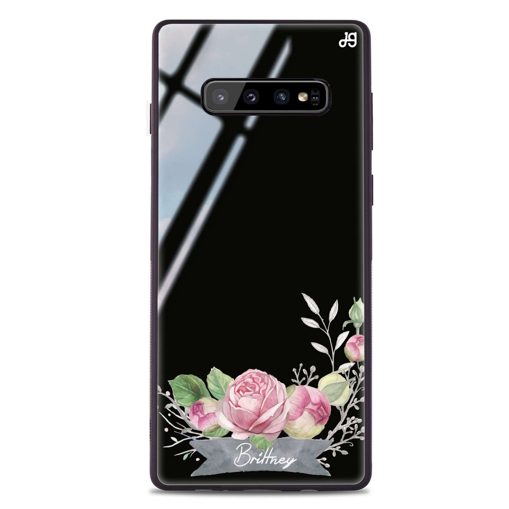Ribbon & Floral Samsung S10 Plus Glass Case