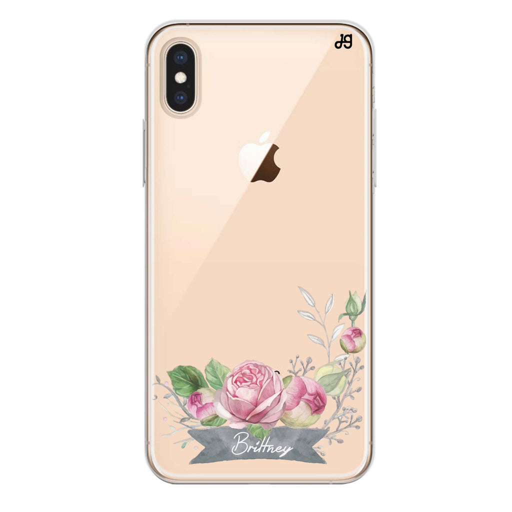 Ribbon & Floral iPhone XS Max Ultra Clear Case