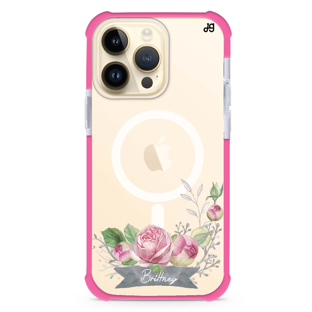 Ribbon & Floral MagSafe Compatible Ultra Shockproof Case