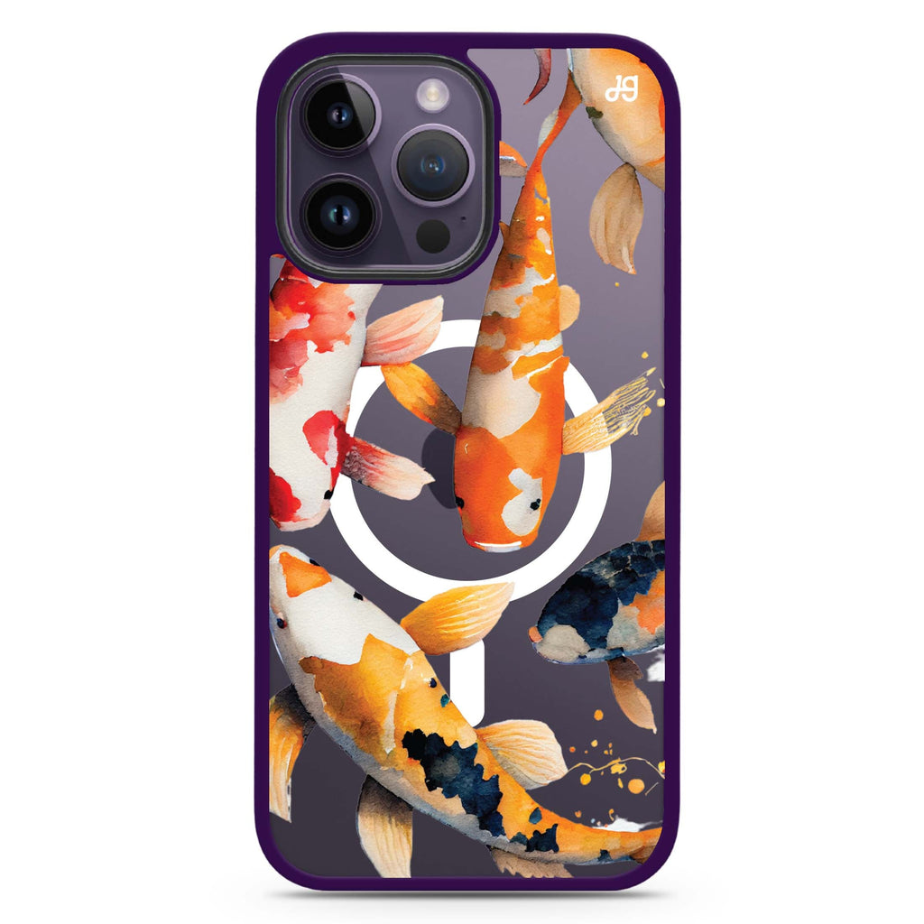 Koi fish MagSafe Compatible Impact Guard Bumper Case