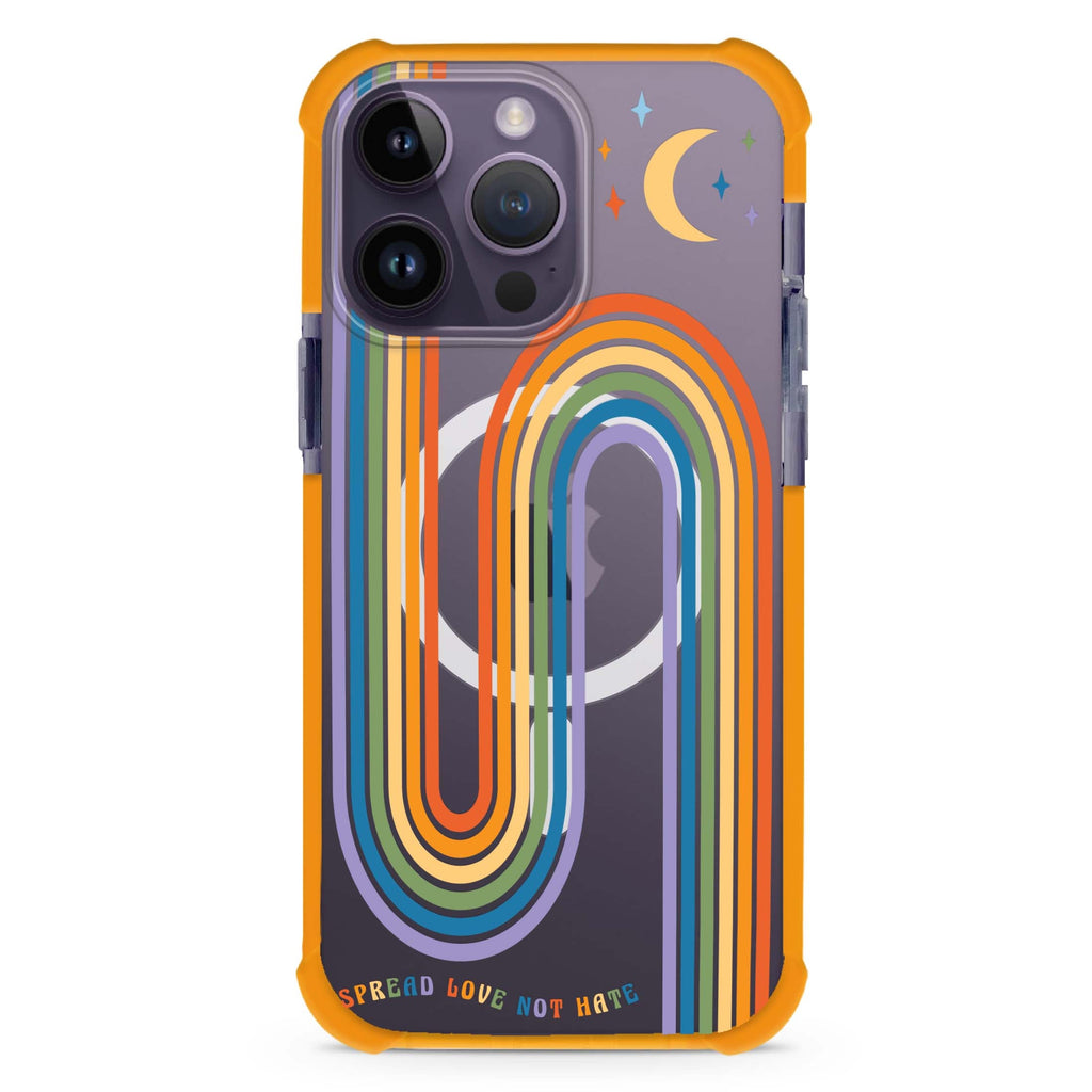Spread Love with rainbow MagSafe Compatible Ultra Shockproof Case