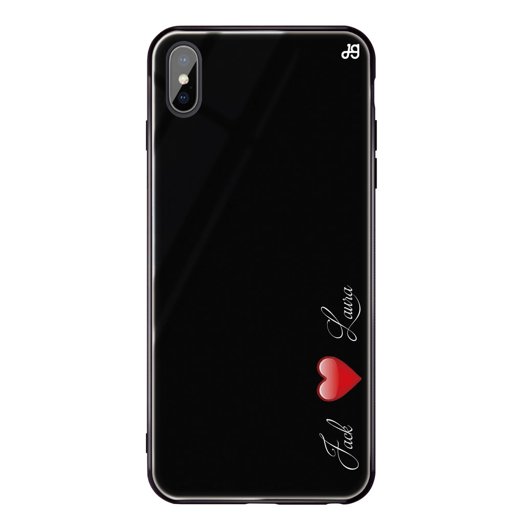 You & Me iPhone XS Glass Case