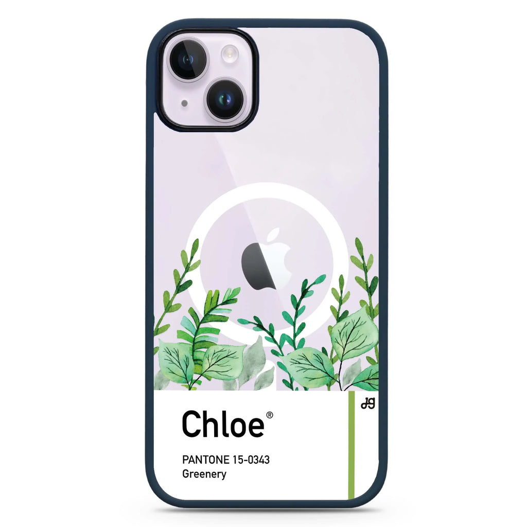 #15-0343 Greenery I iPhone 14 Plus MagSafe Compatible Impact Guard Bumper Case