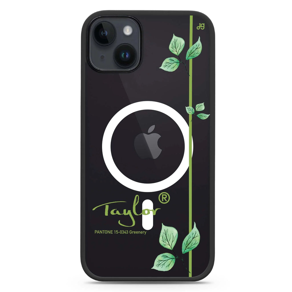 #15-0343 Greenery II iPhone 14 Plus MagSafe Compatible Impact Guard Bumper Case