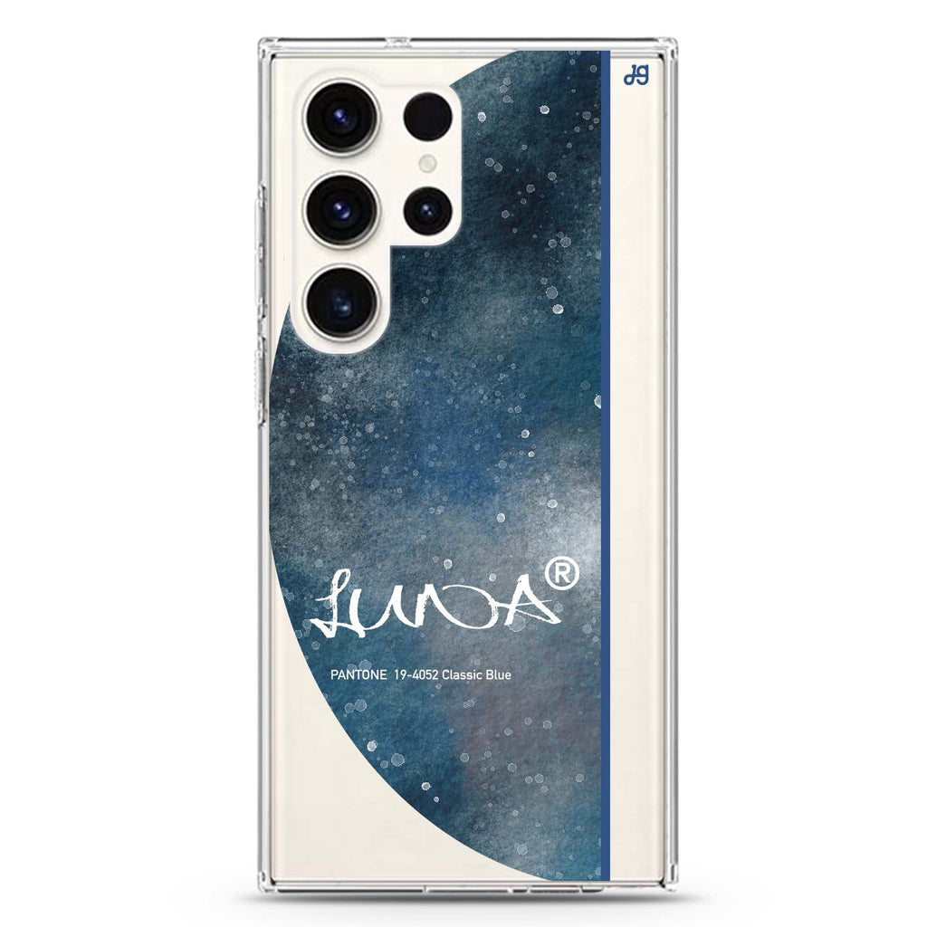 #19-4052 Classic personalized name Samsung Galaxy S26/S25/S24/S23/S22 Ultra ultra clear case, transparent design, main view