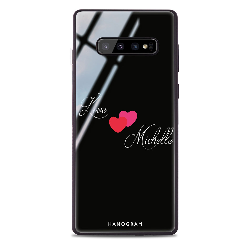 Sweet Heart Samsung S10 Plus Glass Case