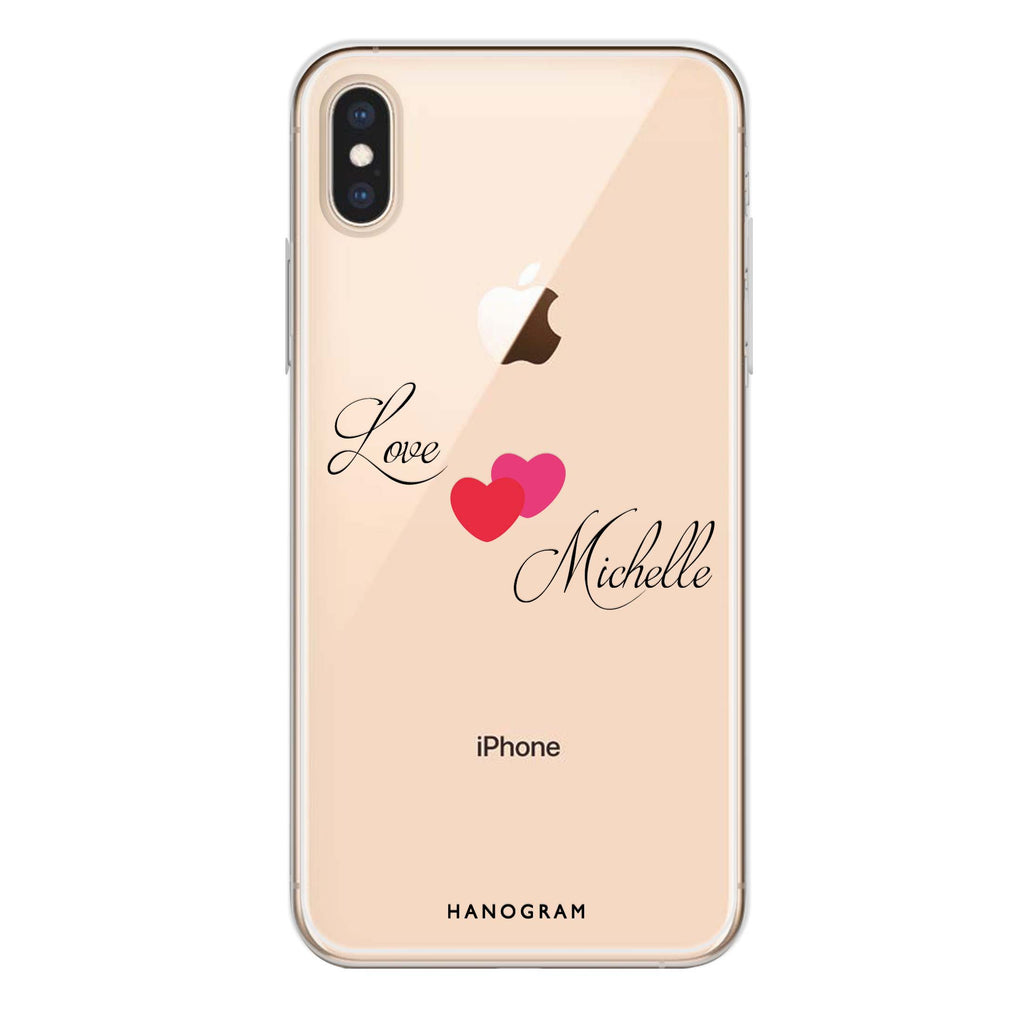 Sweet Heart iPhone XS Max Ultra Clear Case