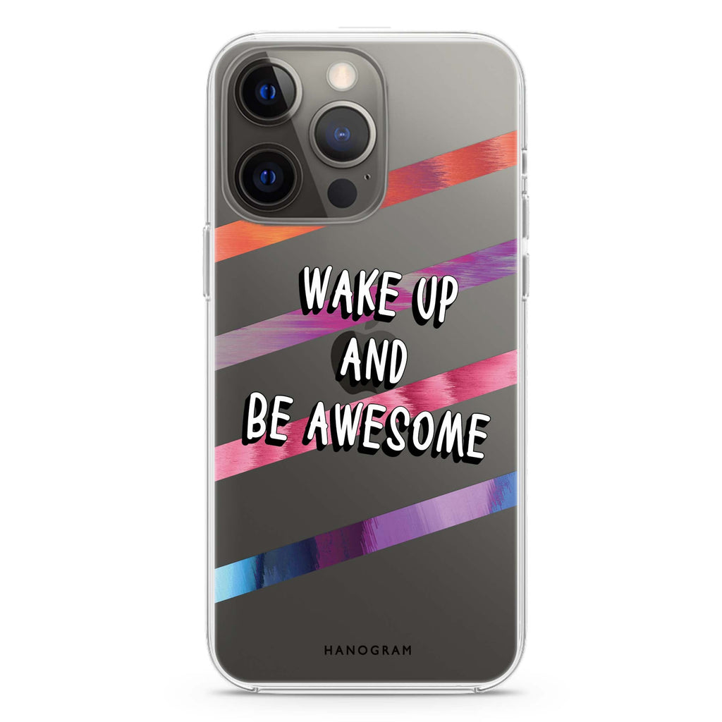 Wake up iPhone 14 Pro Ultra Clear Case