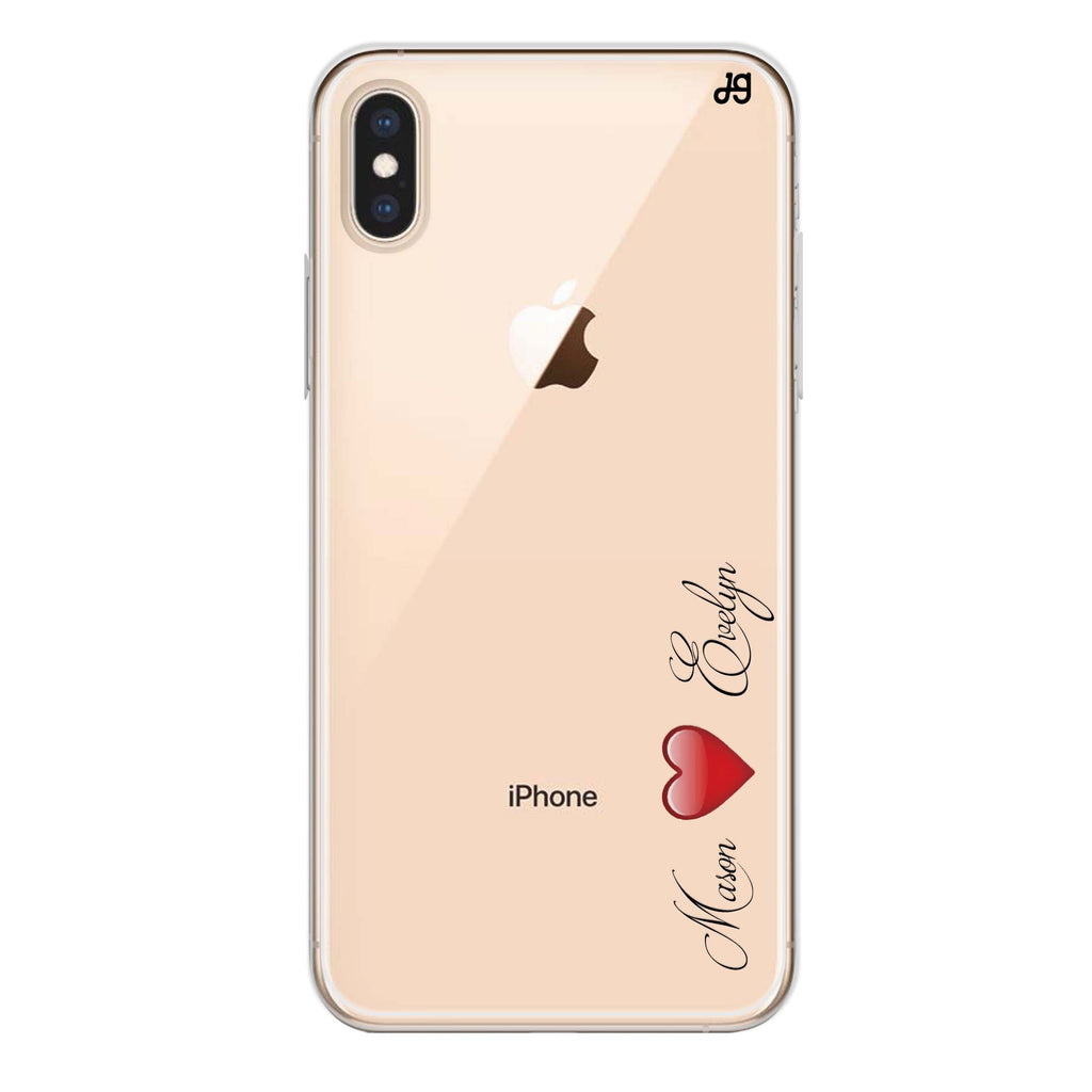 You & Me iPhone XS Ultra Clear Case