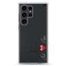 You & Me personalized name Samsung Galaxy S26/S25/S24/S23/S22 Ultra ultra clear case, transparent design, main view