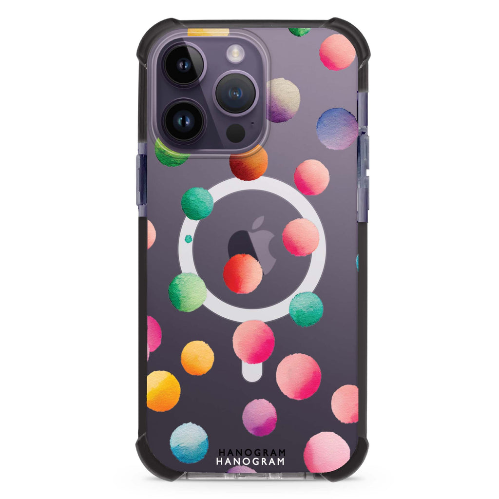 Watercolour Polka Dot MagSafe Compatible Ultra Shockproof Case