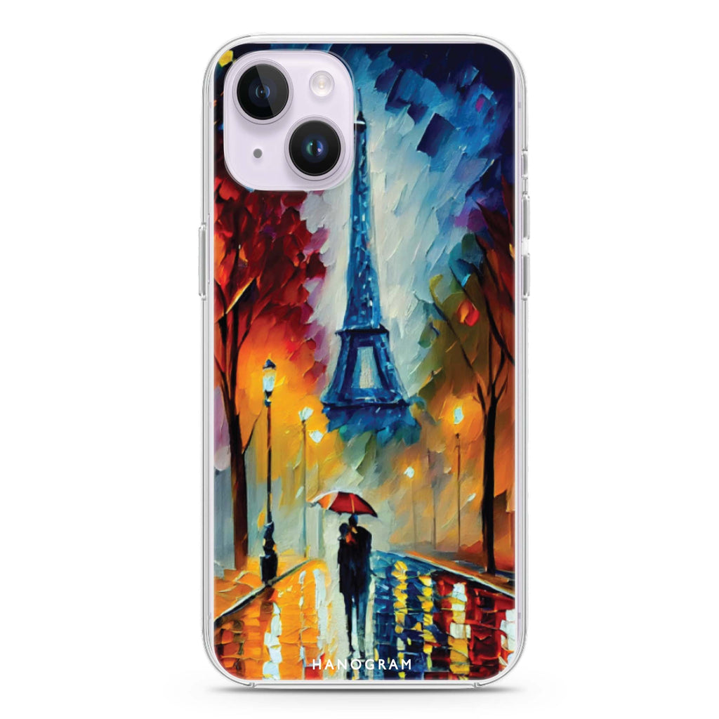 Romantic Paris iPhone 14 Plus MagSafe Compatible Ultra Clear Case