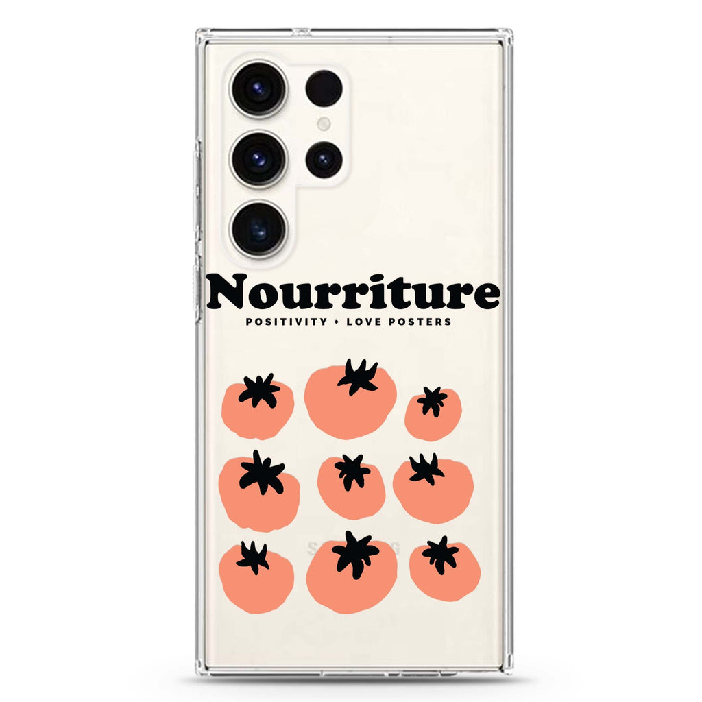 Nourriture Samsung Galaxy S26/S25/S24/S23/S22 Ultra ultra clear case, transparent design, main view