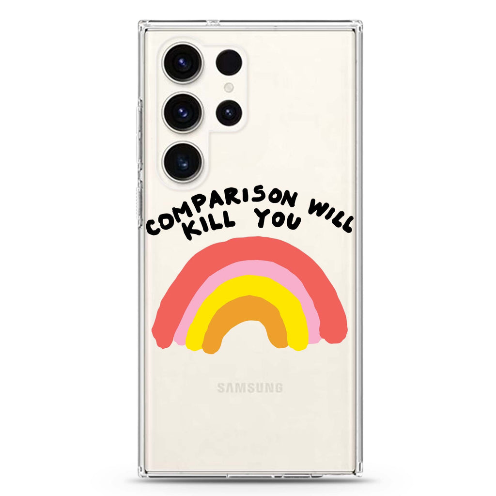 No Comparison Samsung Galaxy S26/S25/S24/S23/S22 Ultra ultra clear case, transparent design, main view