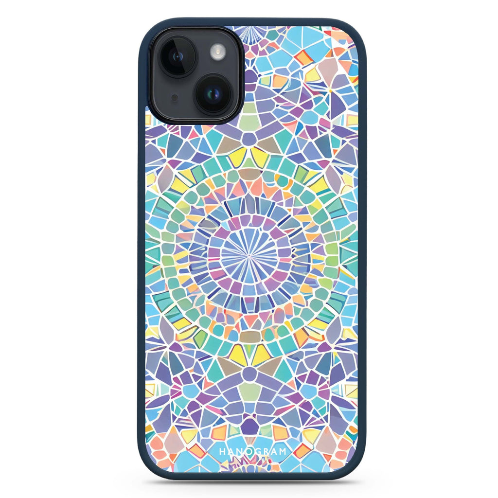 Mosaic artwork iPhone 14 Plus MagSafe Compatible Impact Guard Bumper Case