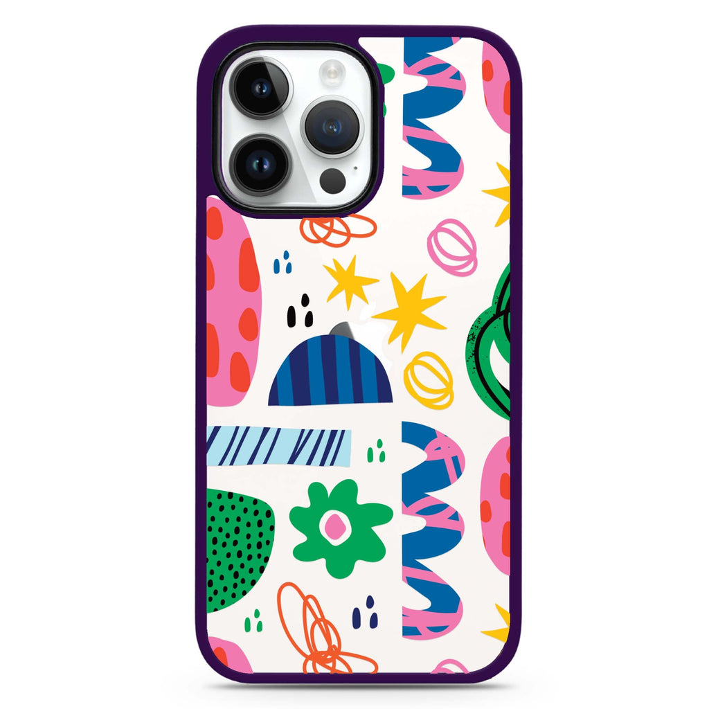 Abstract Drawing by Joe Impact Guard Bumper Case