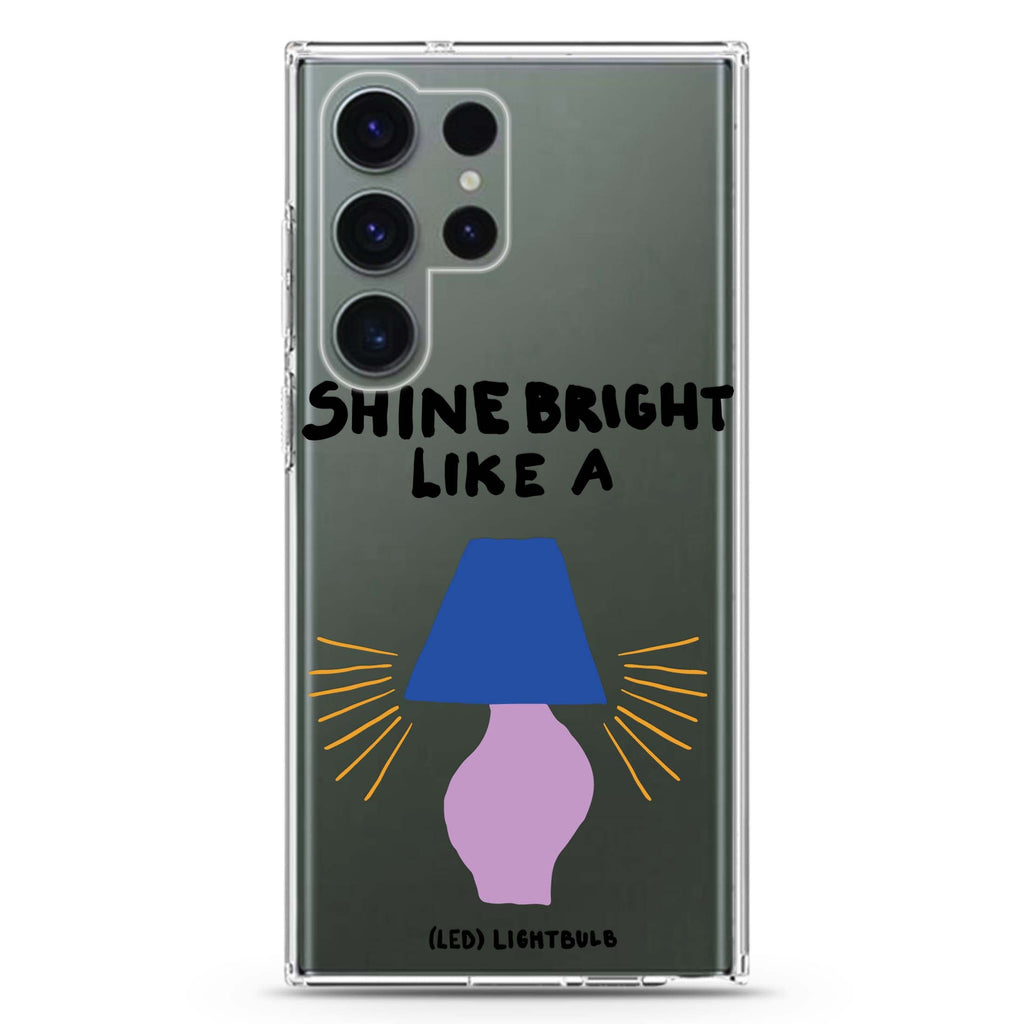 Shine Bright Like a LED Samsung Galaxy S26/S25/S24/S23/S22 Ultra ultra clear case, transparent design, main view