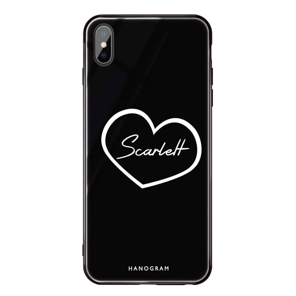 Sweet Heart iPhone X Glass Case