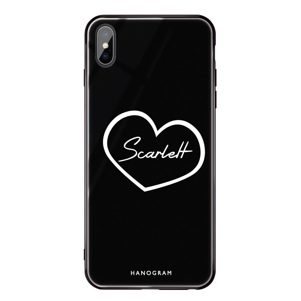 Sweet Heart iPhone XS Max Glass Case