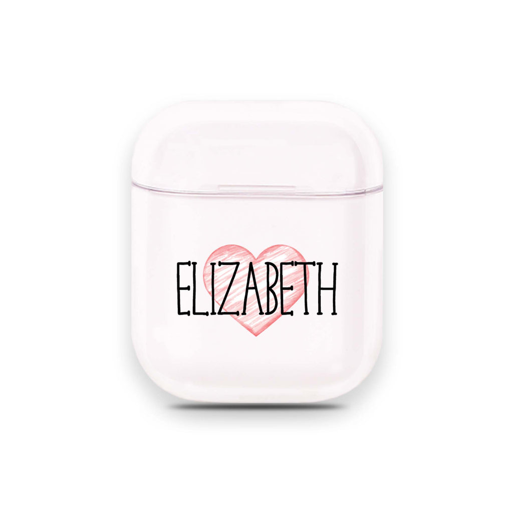Heart Name Airpods Case