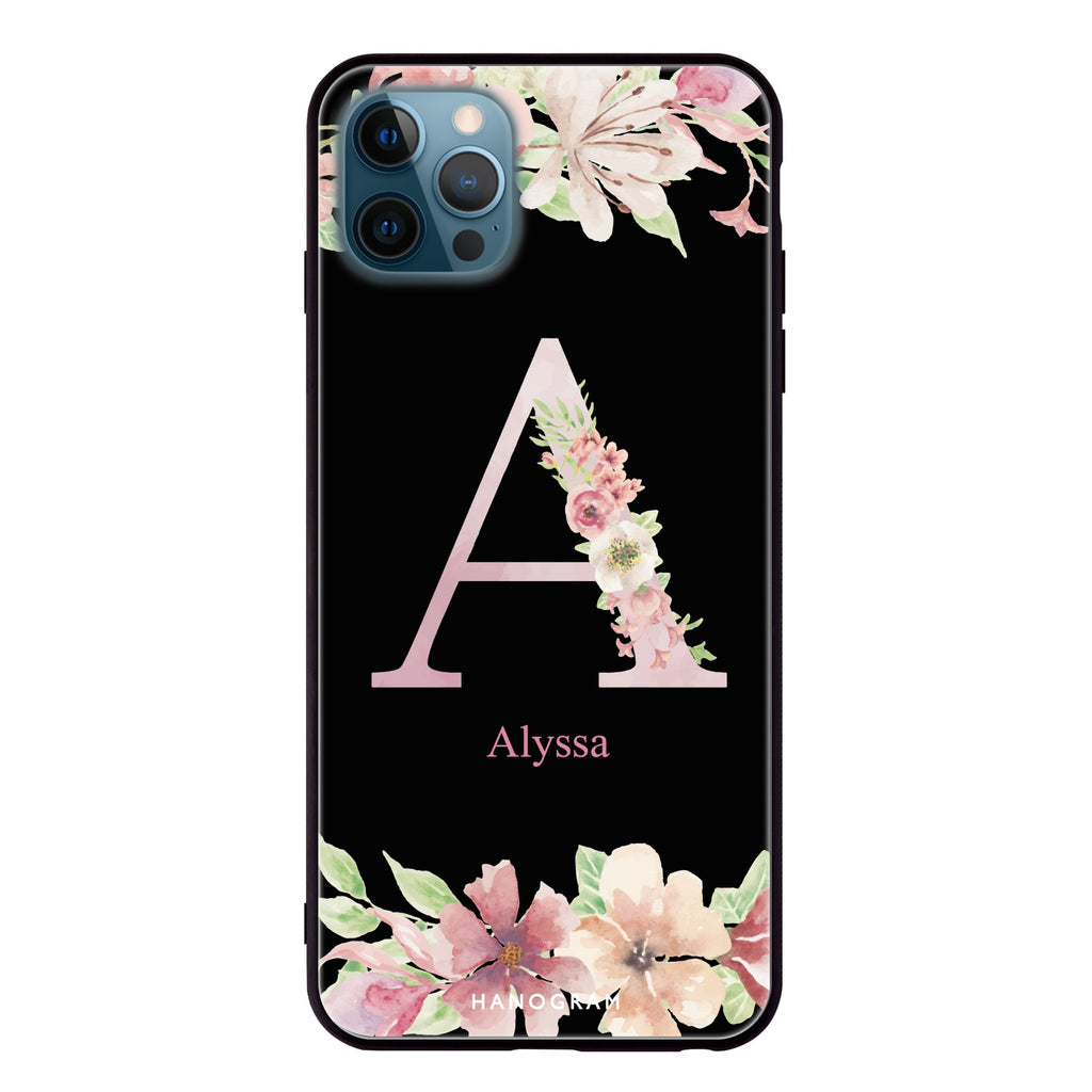 Monogram & Floral iPhone 12 Pro Glass Case