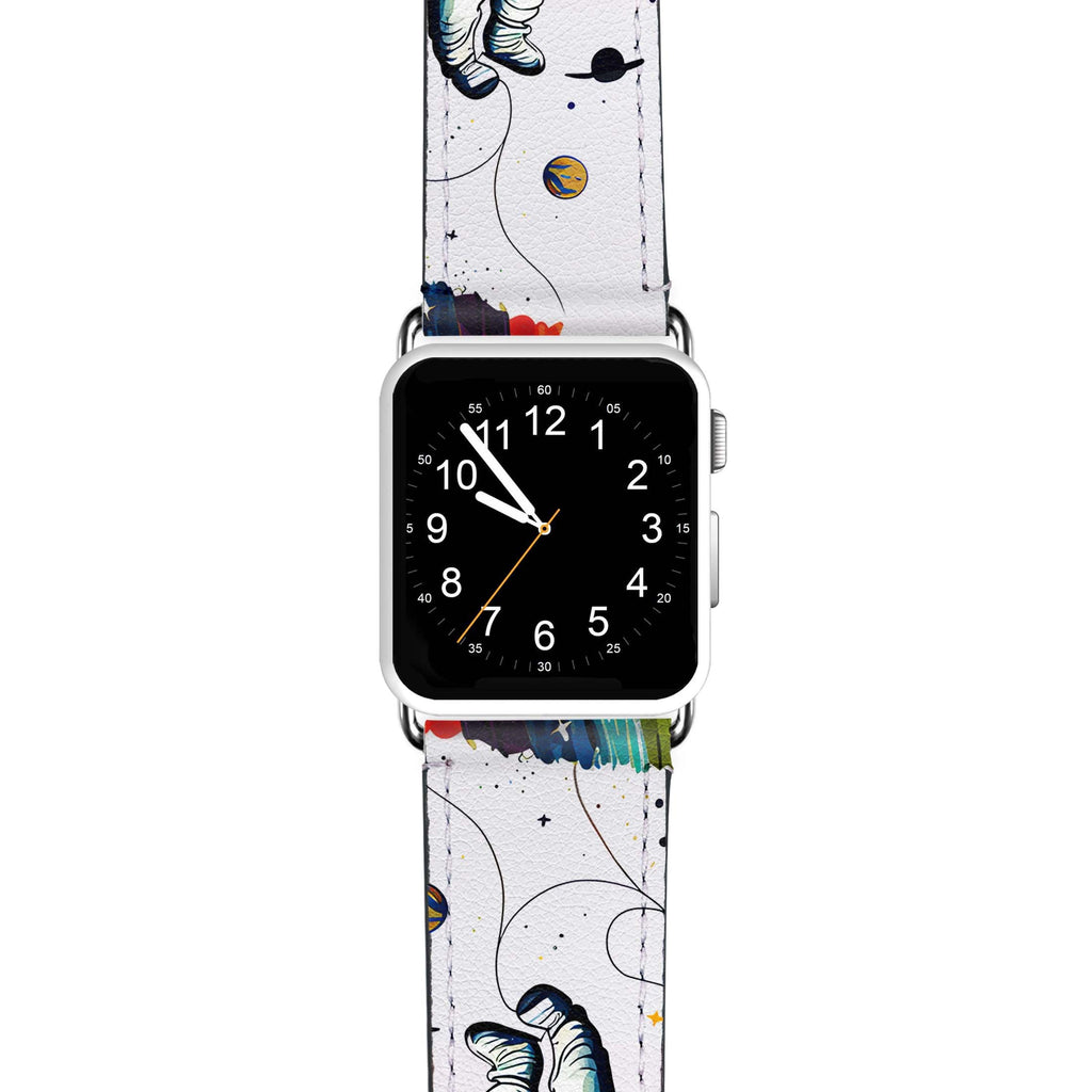 Astronaut in rainbow APPLE WATCH BANDS