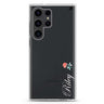 Little Flower II personalized name Samsung Galaxy S26/S25/S24/S23/S22 Ultra ultra clear case, transparent design, main view