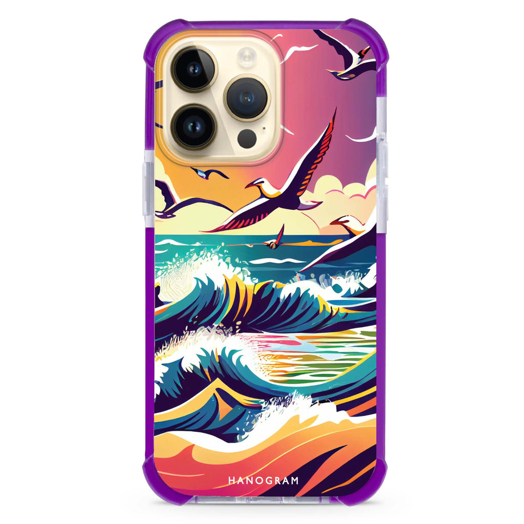 Waves & seagulls iPhone 13 Pro Ultra Shockproof Case
