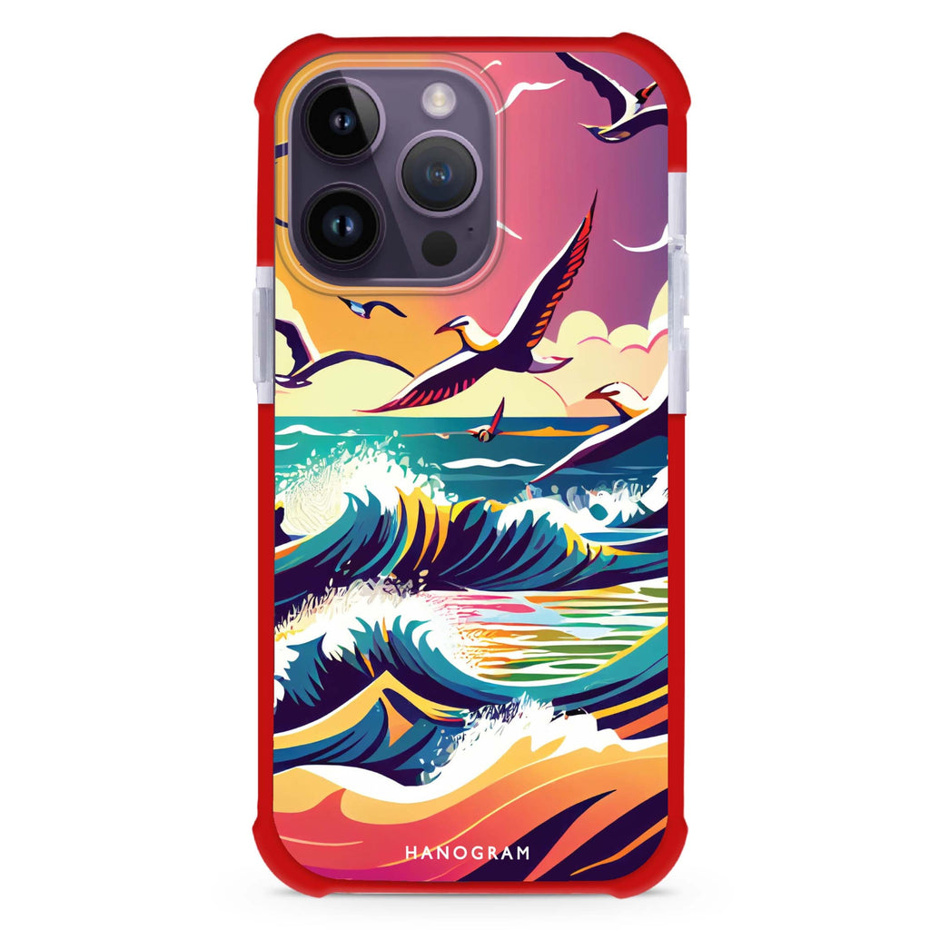 Waves & seagulls MagSafe Compatible Ultra Shockproof Case