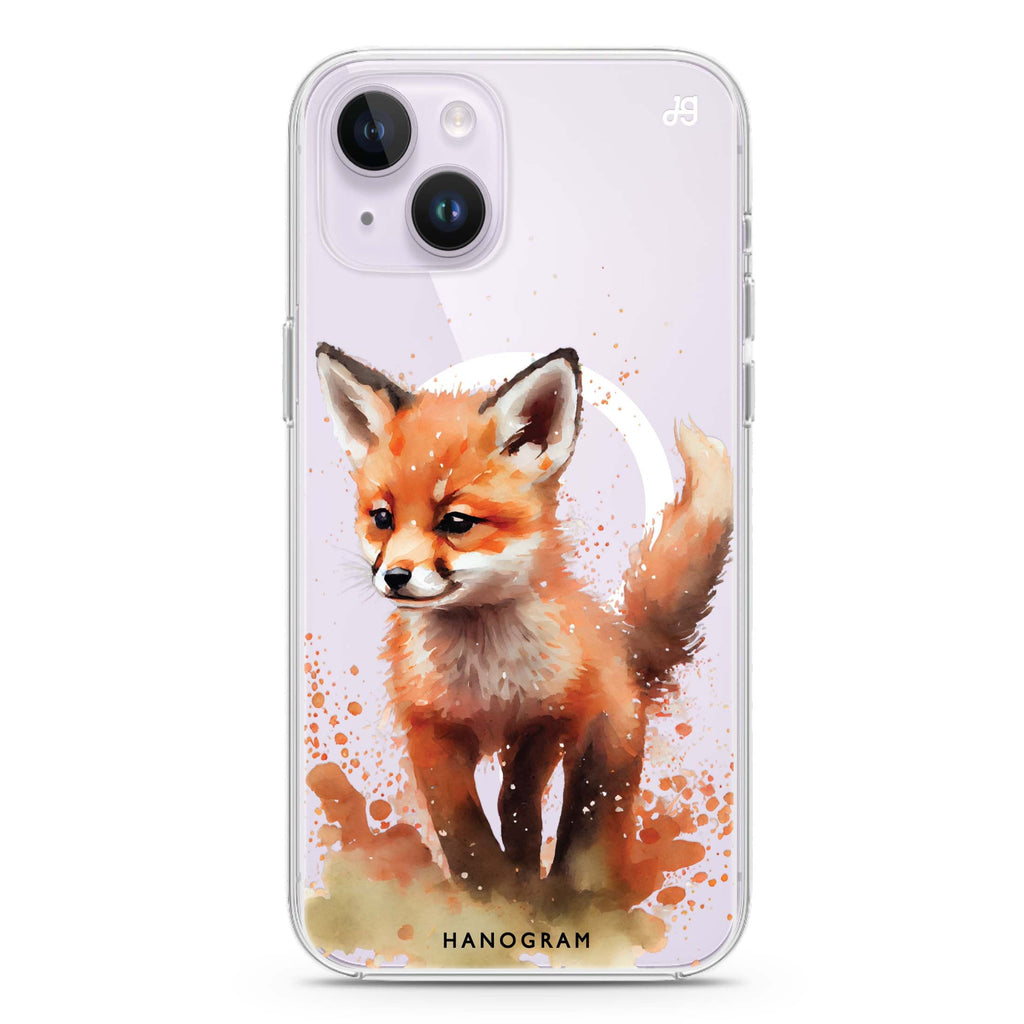 A Fox iPhone 14 Plus MagSafe Compatible Ultra Clear Case