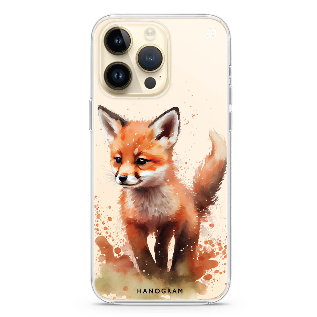 A Fox iPhone 14 Pro Ultra Clear Case