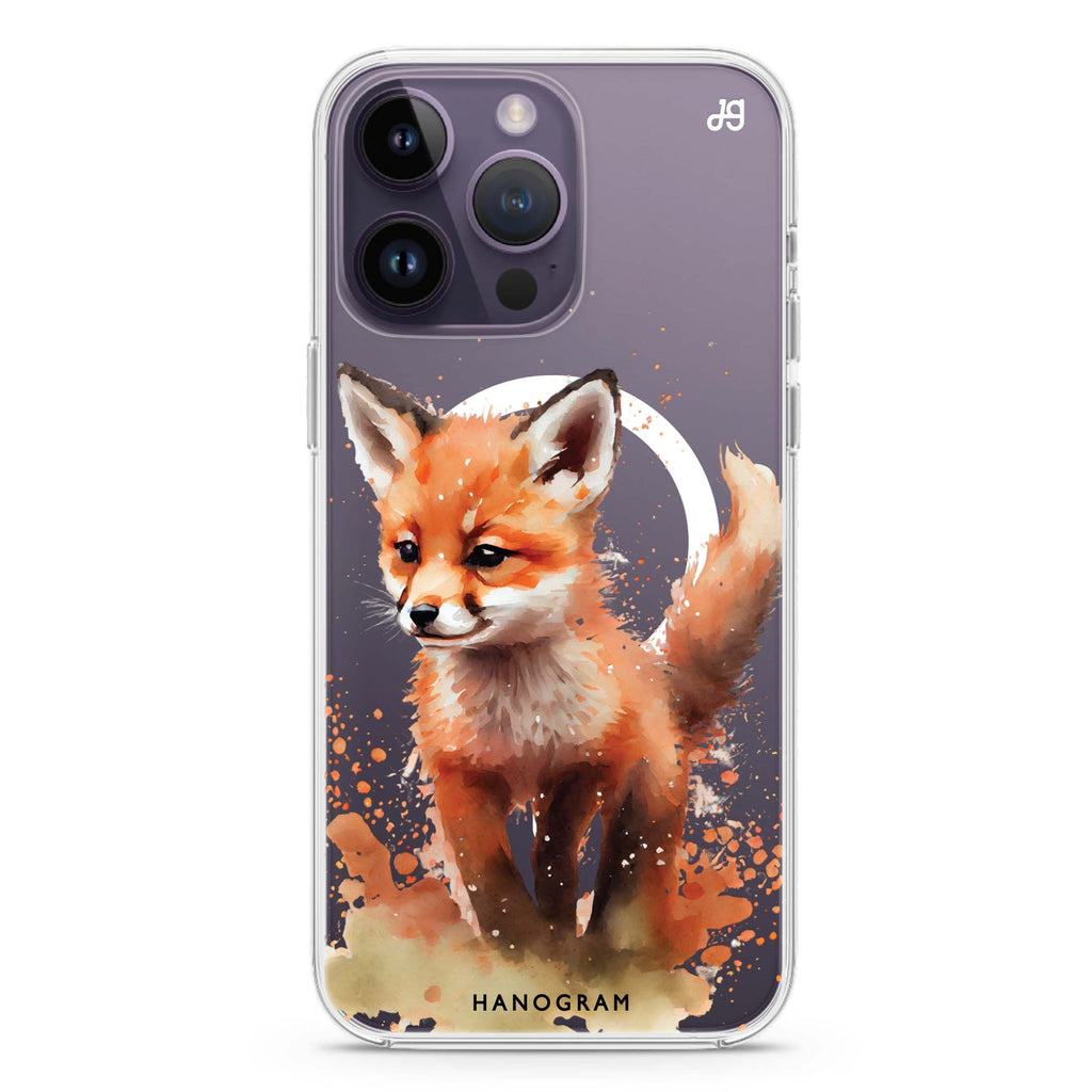 A Fox iPhone 14 Pro MagSafe Compatible Ultra Clear Case