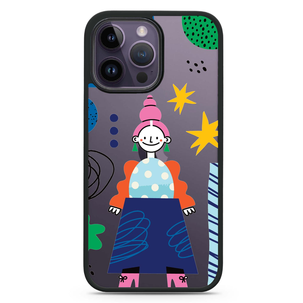 Abstract People Impact Guard Bumper Case