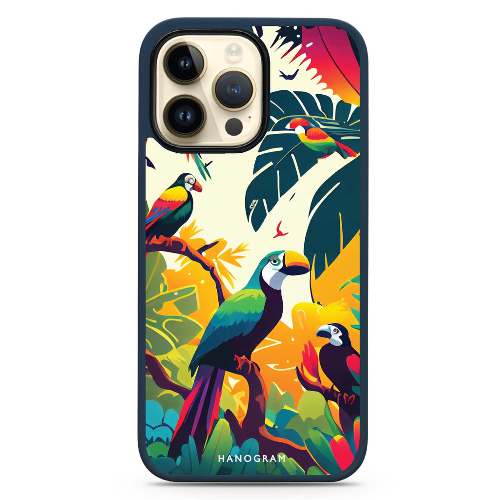 Tropical birds MagSafe Compatible Impact Guard Bumper Case