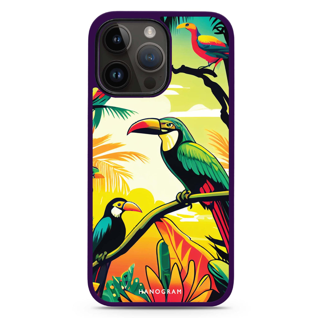 Tropical birds MagSafe Compatible Impact Guard Bumper Case