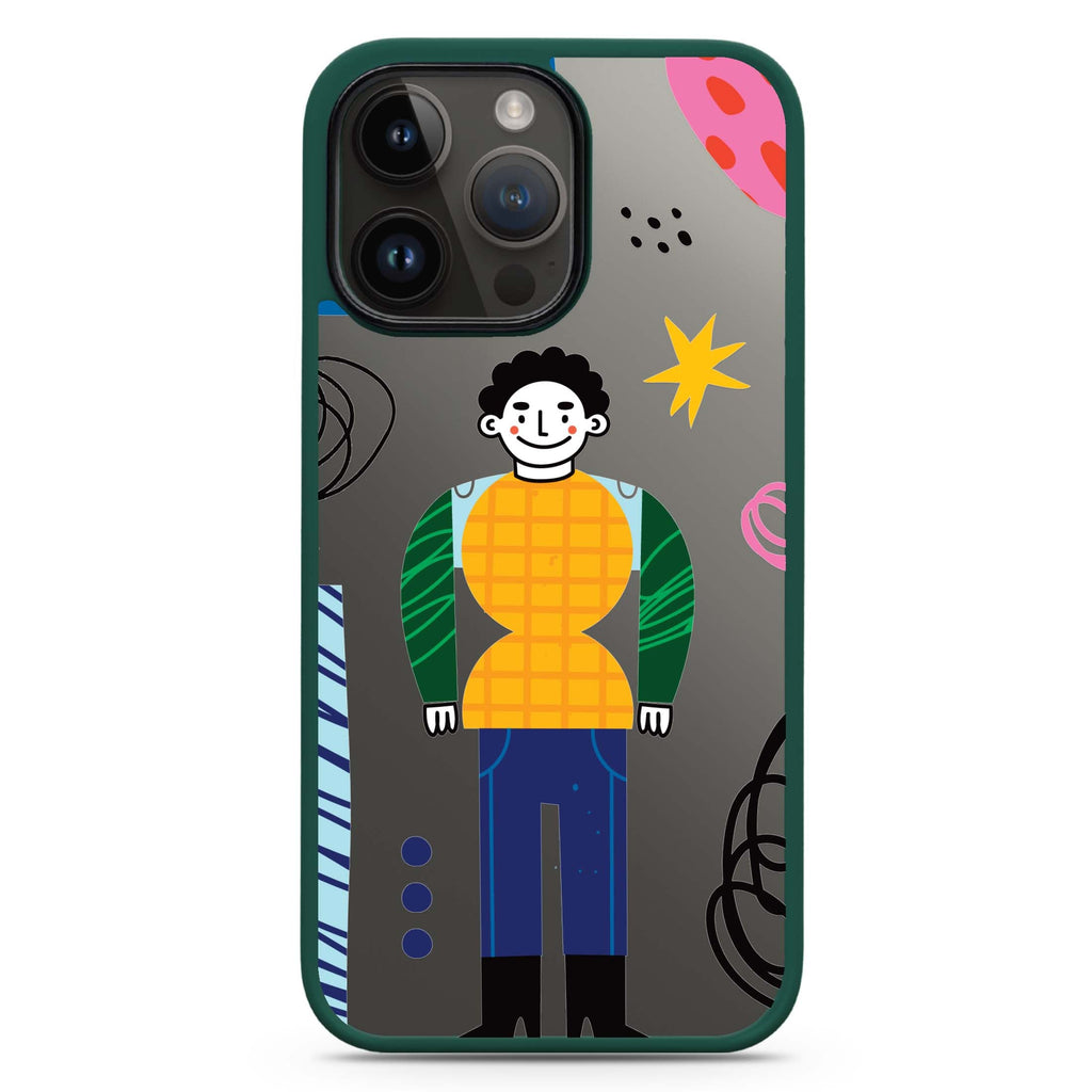 Abstract People Impact Guard Bumper Case